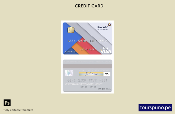 lista para imprimir plantilla de tarjeta de débito visa BancABC de Tanzania